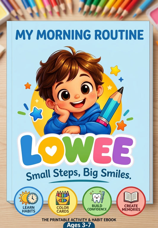My English Daily Routine - Printable Coloring & Activity Book for Kids